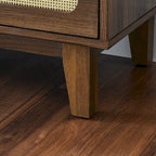 Cassettiera a 6 cassetti in rattan (Nero / Marrone / Naturale), Adatta per 2