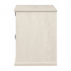 Classificatore laterale da fattoria a 2 cassetti, rovere bianco lino/grigio driftwood – 1 utente