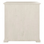 Classificatore laterale da fattoria a 2 cassetti, rovere bianco lino/grigio driftwood – 1 utente