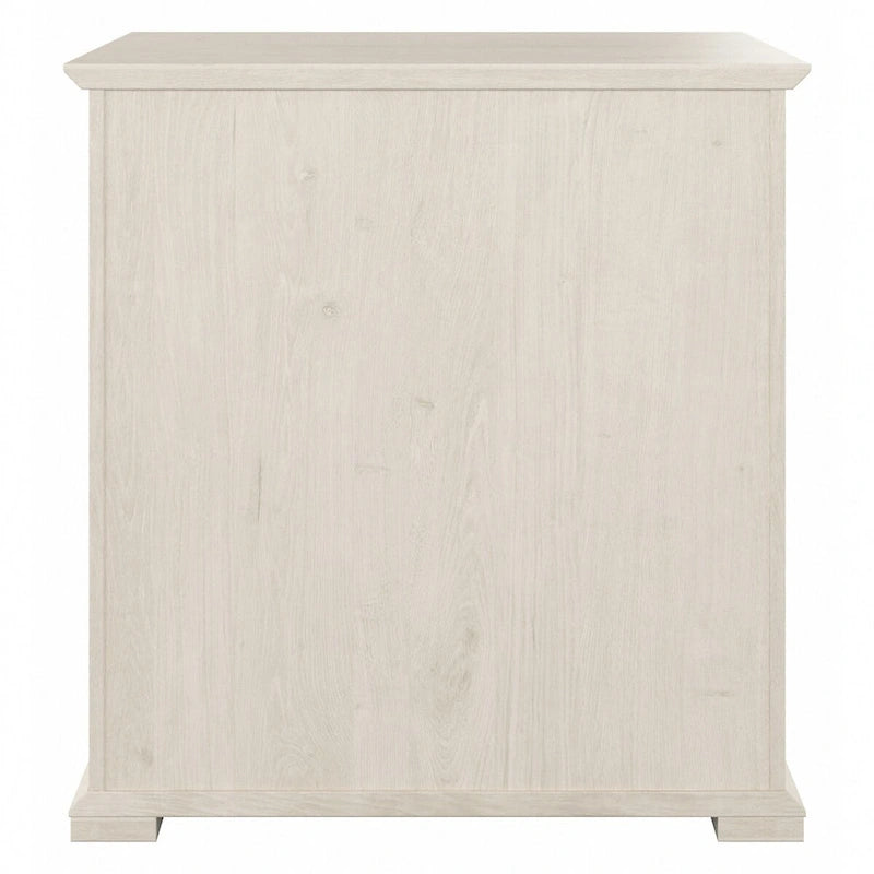 Classificatore laterale da fattoria a 2 cassetti, rovere bianco lino/grigio driftwood – 1 utente