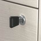 Classificatore laterale da fattoria a 2 cassetti, rovere bianco lino/grigio driftwood – 1 utente